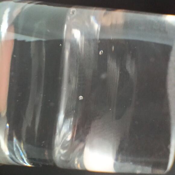 VTG Round Clear Crystal Glass Decanter Stopper Bottle Topper 3.5” Tall - Picture 7 of 9